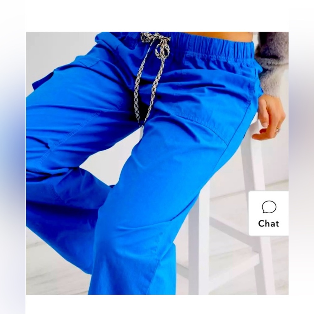 Aerie Baggy Cargo Skater Pants in Cobalt Blue, medium, NWT